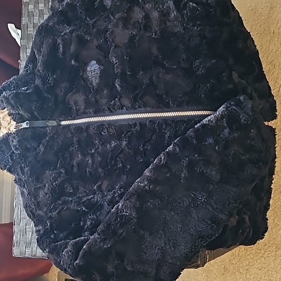 Girls NorthFace Reversible jacket zip up - Picture 6 of 9